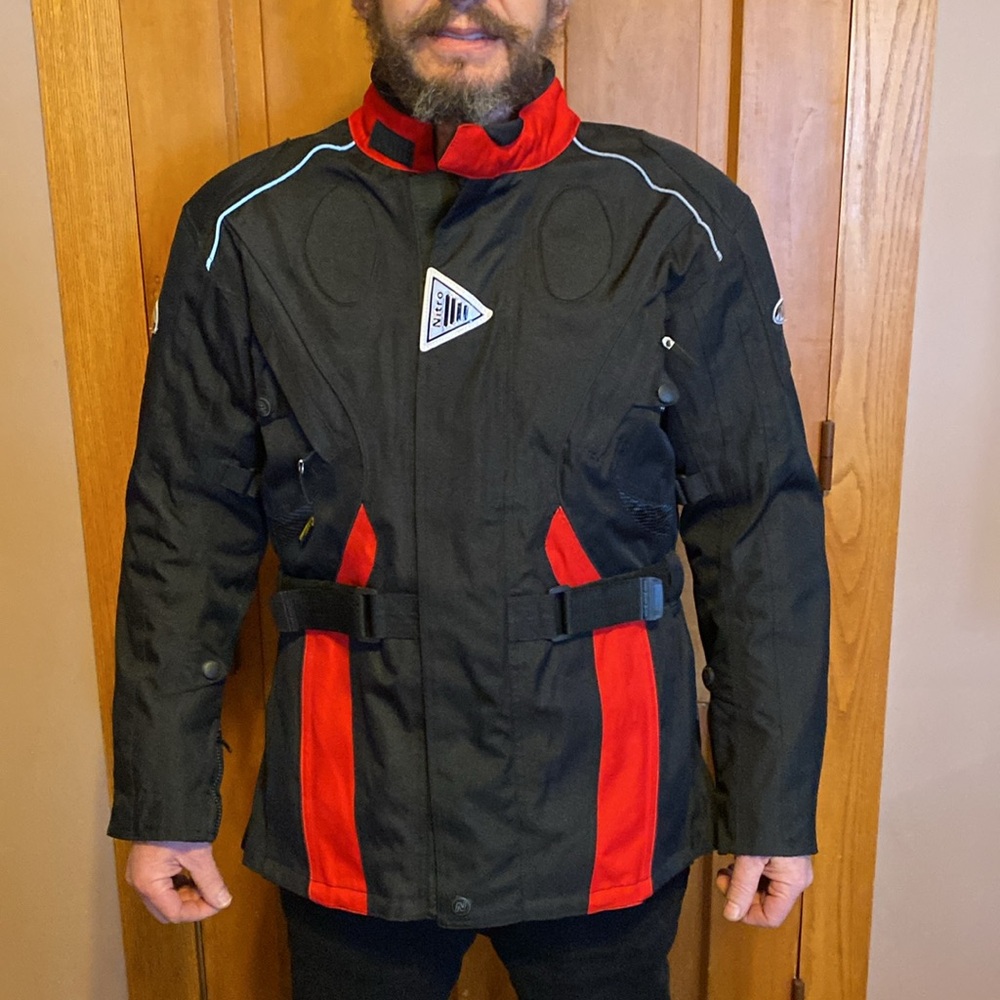 Nitro motorcycle racing armored coat. Size L